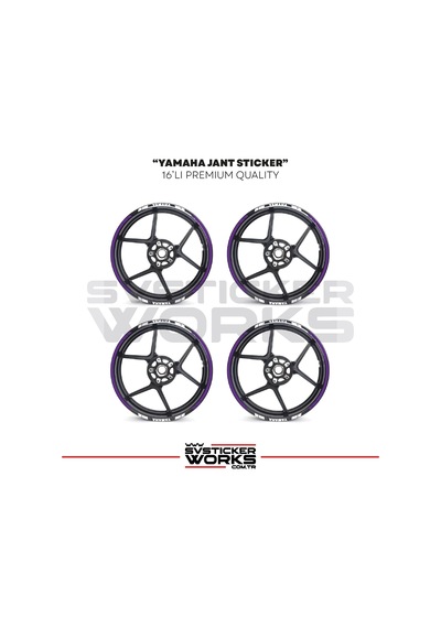 Yamaha Jant Sticker Seti Yüksek Kalite 16lı Jant Set Yamaha Uyumlu 51697993
