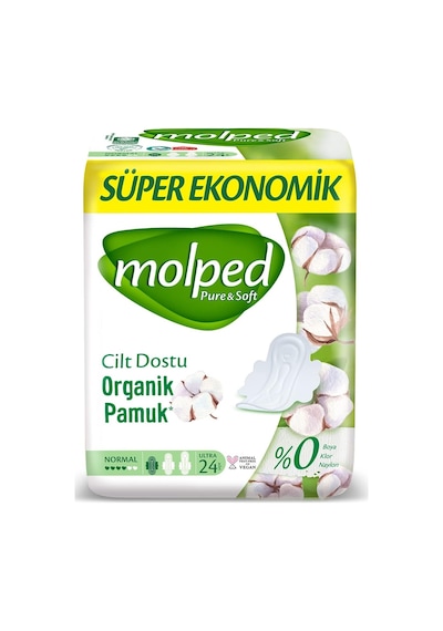 Süper Ekonomik Pure & Soft Pamuklu Hijyenik Ped 1 X 24 Adet