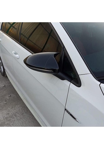 Volkswagen Golf 7 Yarasa Ayna Kapağı Piano Black, Abs Plastik