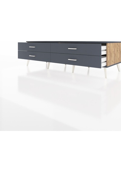 Kronos Tv Ünitesi 4 Çekmeceli 176x59x51 Çam-antrasit/antrasit Antrasıt/antrasıt Kronos Tv Ünitesi 4 Çekmeceli 176x59x51 Çam-antrasit/antrasit Antrasıt/antrasıt