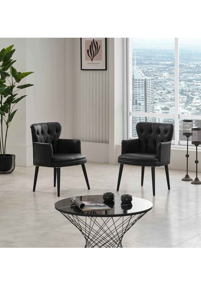 Garden House Siyah Deri Ahşap Ayaklı Kollu Ofis Koltuk Takımı Misafir Koltuğu Ofis Takımı Berjer Bekleme Koltuğu Siyah Garden House Siyah Deri Ahşap Ayaklı Kollu Ofis Koltuk Takımı Misafir Koltuğu Ofis Takımı Berjer Bekleme Koltuğu Siyah