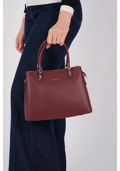 Silver Polo Sp1233 Kadın El Çantası Cilt Bordo-bordo