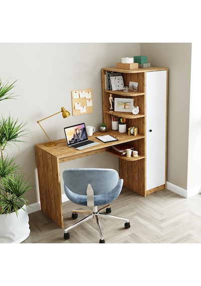 Roma Raflı Çalışma Masası , Çalışma Ofis Masası Sağ Atlantik Çam Roma Raflı Çalışma Masası , Çalışma Ofis Masası Sağ Atlantik Çam
