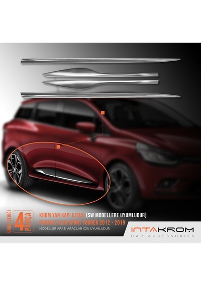 intakrom Renault Clio 4 Sporttourer Krom Yan Kapı Çıtası 2012-2021 N11.2498