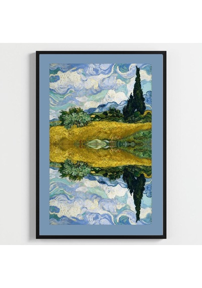 Besay Yansıma Duvar Posteri-modern Sanat Estetik Dekoratif A2 Çerçevesiz