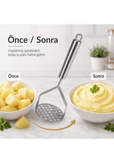 Mutfak Seti Patates Ezici Çok Renkli