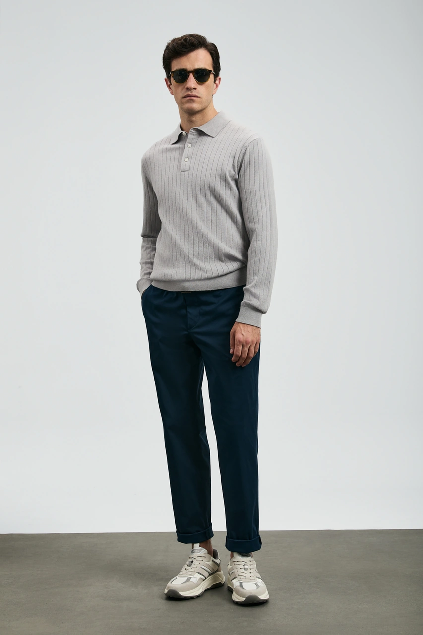 Lufian Rumı Smart Erkek Chino Pantolon Slim Fit Lacivert Lacivert 112190336100200 Lacivert