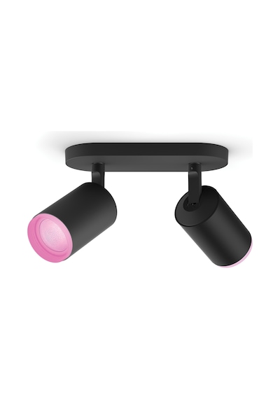 Philips Hue WCA Fugato Akıllı Led Spot Lamba 2x5.7W (Siyah)