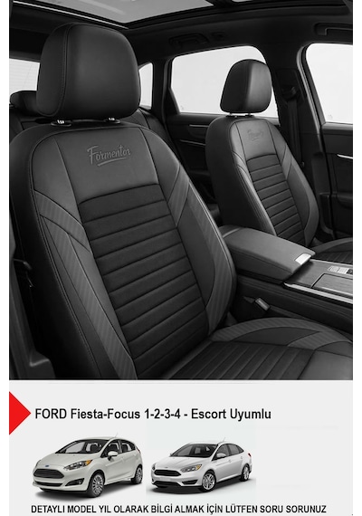 Formentor Tay Tüyü Oto Koltuk Kılıfı Ford Focus-fiesta-escort Uyumlu Carbon