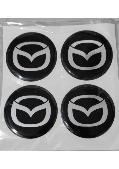 Mazda Metalize Plasto (Damla) Yapıştırma Jant Göbeği 4'Lü 56 Mm