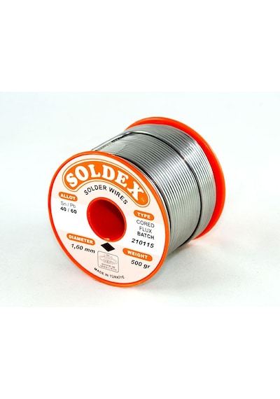 40-60 Lehim Teli 500 Gr 1.6 Mm- Sn:40 / Pb:60