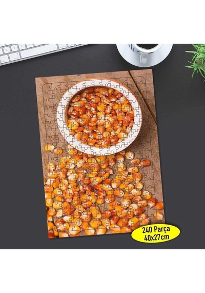 Patlatma Mısır Taneleri 240 Parça Puzzle Yapboz-105794953