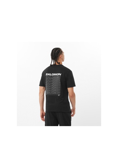 Salomon Dynamıc Logo Erkek Tişört Black Lc2211800 Siyah