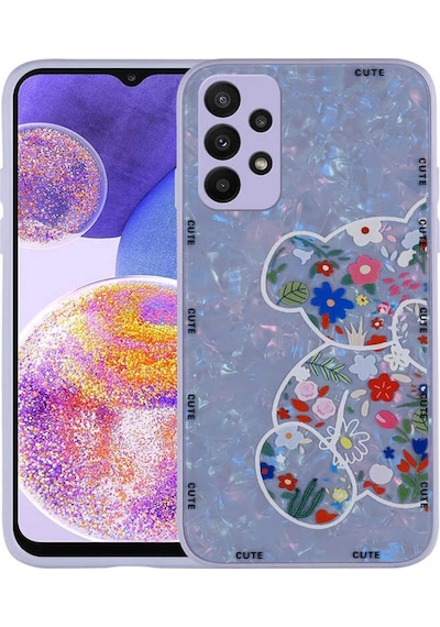 Samsung Uyumlu Galaxy A23 Kılıf Desenli Sert Silikon Zore Mumila Kapak