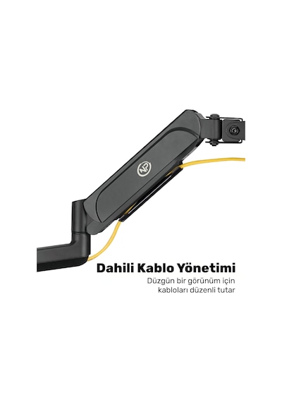 Std48036e 17"-27" Üçlü Ergonomik Monitör Kolu, 3 Ekranlı Amortisörlü Stand, 360 Pivot Vesa Tutucu, Trader/yazılımcı Kurulumu 3x7kg