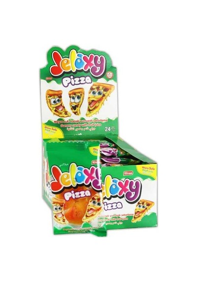 Jelaxy Pizza Yumuşak Şeker 20 Gr. 24 Adet (1 Kutu)