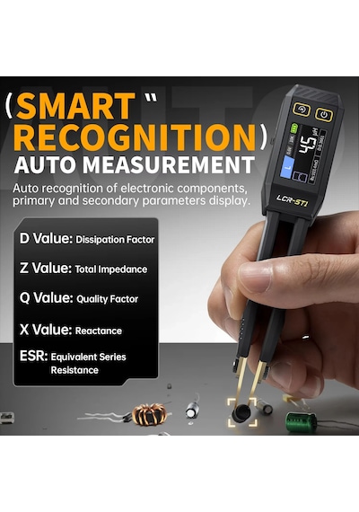 Fnırsı Lcr-st1 Akıllı Cımbız Lcr Smd Esr Mini Test Cihazı Direnç Kapasite Lcr-st1-bag