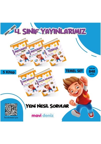 Mavi Deniz 4.sınıf Eğitim Seti Temel Set