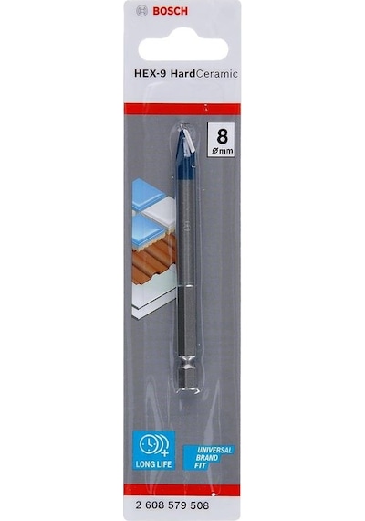 Bosch Hex-9 8 Mm Sert Seramik Ve Cam Delme Ucu 2608579508