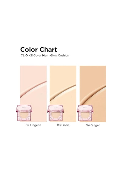 Yoğun Nem Ve Işıltı Veren Cushion Clio Kill Cover Mesh Glow Cushion+refill 4 Ginger Spf50+pa++++