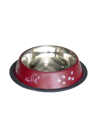 Tommy 16 Oz Pati Desenli Çelik Köpek Mama Kabı 470 ML