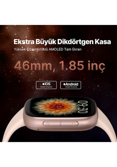 Ttec 2S14WV1 Tempus Pro 46 MM Amoled Ekranlı Dikdörtgen Kasa Akıllı Saat