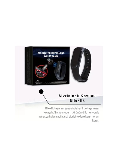 Elektronik Sivrisinek Kovucu Bileklik Unisex Outdoor Kamp Balıkçılık Gece Kullanımı Taşına