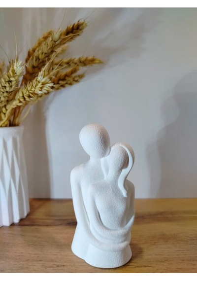 Soyut Sevgi Heykeli Minimalist & Anlam Yüklü Dekoratif Figür