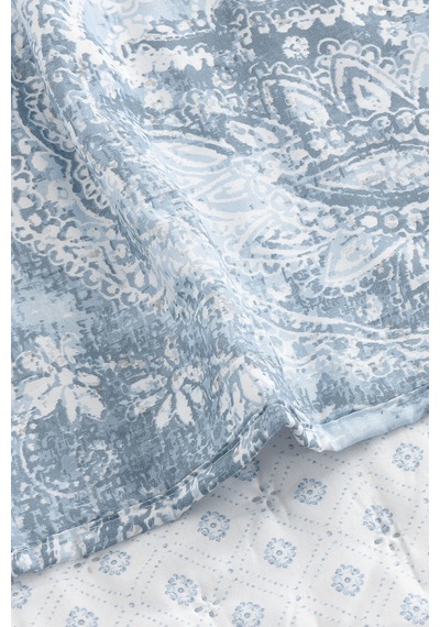 Yataş Kalea Çift Kişilik Xl Çok Amaçlı Örtü 240x220 Cm - Indigo