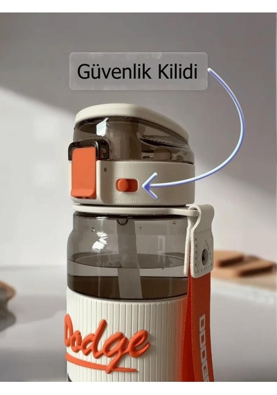Dodge Su Matarası Tritan Siyah 850ml Siyah