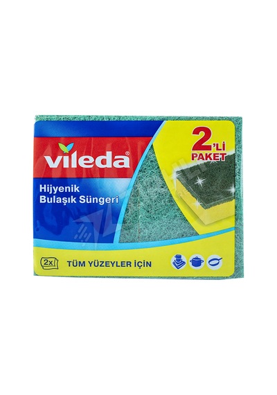 Vileda Düz Bulaşık Süngeri 2'li