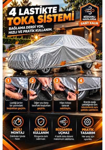 Renault Cli O 6 2026 Ve Sonrası Hatchback Uyumlu Araba Brandası Oto Branda Araba Örtüsü Araç Çadırı