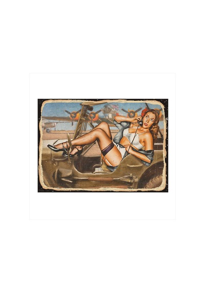Bedeko Jeep Ve Kadın Model Mdf Tablo 50 Cm X 70 Cm