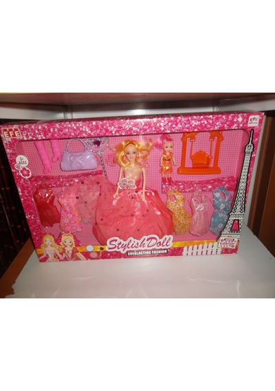 Stylish Aksesuarlı Bebek Seti 13 Parça Set
