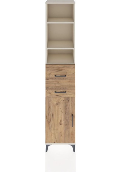 Hyperion Dolap 4 Raflı 2 Çekmeceli Tek Kapaklı 44x44x221 Aytaşı-çam Aytası