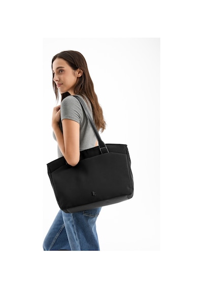 Versatile T23 13.5 Inç/14l Siyah Tote Bag Laptop Notebook Omuz Çantası - T23m1d1