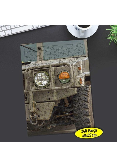 Askeri Zırhlı Araç 240 Parça Puzzle Yapboz Tablo-95330275