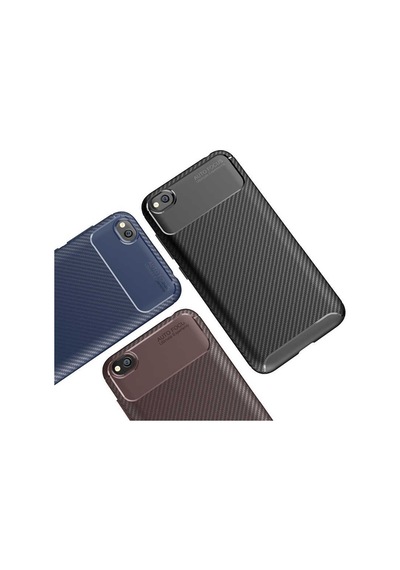 Xiaomi Redmi Go Kılıf Zore Negro Silikon Kapak Kahverengi