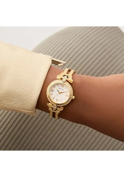 Guess Gugw0864l2 Altın Kaplama Taşlı Kadın Kol Saati Altın