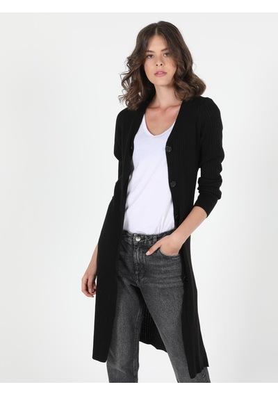 Colin's  Slim Fit  Kadın Siyah Hırka CL1050577_Q1.V1_BLK