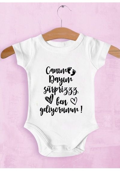 Tuğbababy Baby Dayıya Özel Zıbın Kız Erkek (533427429) Beyaz