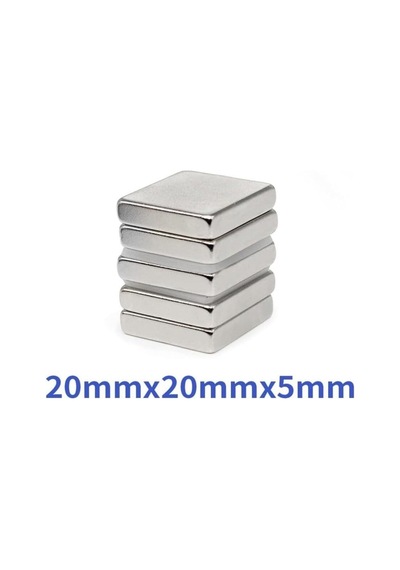 Hdg Kare Neodyum Mıknatıs Magnet Çap: 20x20x5 Mm - 1 Adet