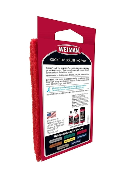 Weiman Cam Setüstü Ocak  Temizliği Ovma Süngeri 3 Adet