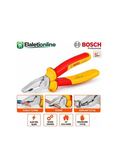 Elektrikçi Kombine Pense 180mm Vde 1.000v - 930860574