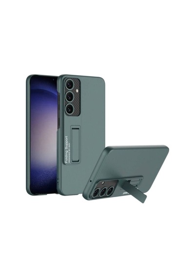 Galaxy S24 Plus Kılıf Zore Standlı Ays Kapak Yeşil