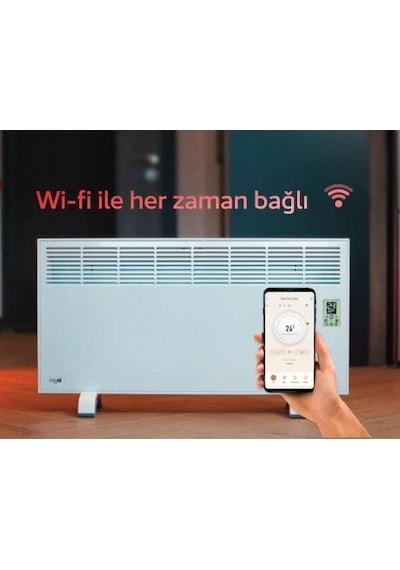 İvigo EPK4590E25W 2500 W WİFİ Dijital Profesyonel Konvektör Beyaz