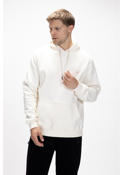 Bad Bear Sea Marshmallow Kapüşonlu Erkek Sweatshirt Beyaz