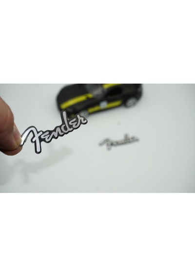 Fender Hoparlör Krom Metal 3M Logo Amblem 2 Li Set