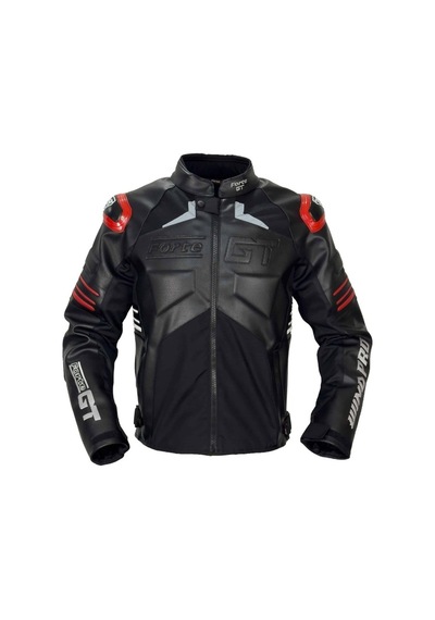 Forte Gt Wind Pro Hörgüçlü Deri 4 Mevsim Motosiklet Montu Siyah