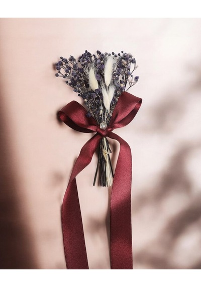 Bloom Doğal Cipso Tepsi Çiçeği Bordo Bordo